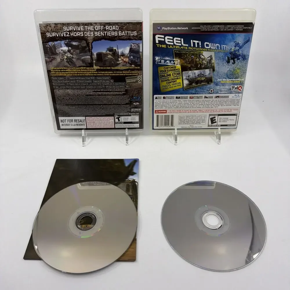 PS3 Racing Game Lot of 2 MX vs ATV Alive & MotorStorm PlayStation 3 Tested